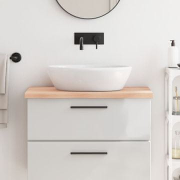 Vidaxl vidaXL Kopalniški pult 80x50x(2-4) cm neobdelan masiven les