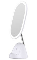 Immax LED kozmetično ogledalo FACE 3v1/ stojalo s polnjenjem Qi/ 18W/ 70lm/ DC 12V/1,5A/ belo