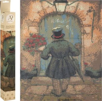 GRAFIX Diamantna slika Moški z vrtnicami 40x50cm