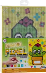 Grafix Diamantna slika na okvirju Pixel Cactus 15x20cm