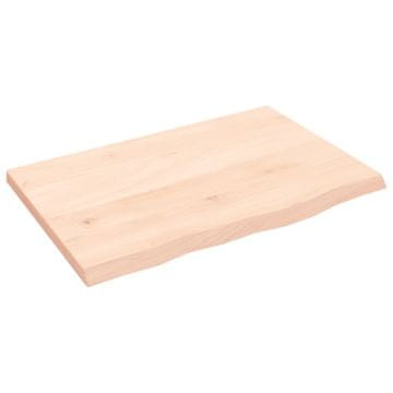 Vidaxl Kopalniški pult 60x40x2 cm neobdelan trden les