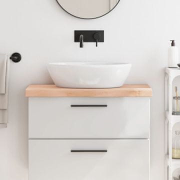 Vidaxl vidaXL Kopalniški pult 80x30x(2-6) cm neobdelan masiven les