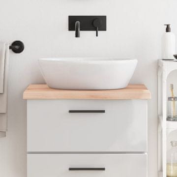 Vidaxl vidaXL Kopalniški pult 60x60x(2-4) cm neobdelan masiven les