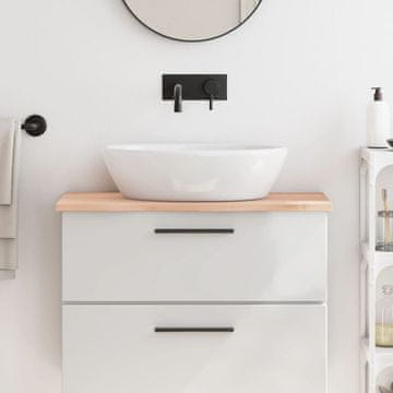 Vidaxl vidaXL Kopalniški pult 80x30x2 cm neobdelan masiven les