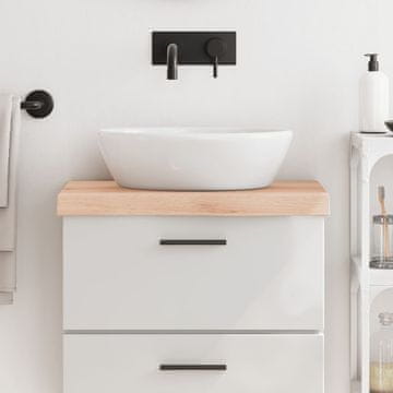 Vidaxl vidaXL Kopalniški pult 60x30x(2-6) cm neobdelan masiven les