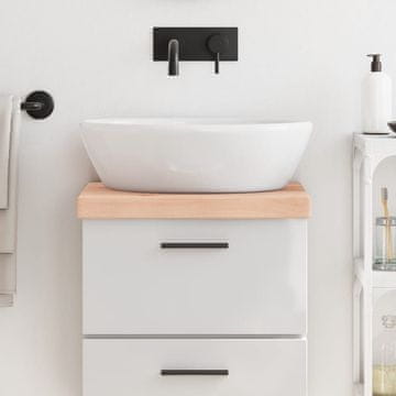 Vidaxl vidaXL Kopalniški pult 40x30x(2-6) cm neobdelan masiven les