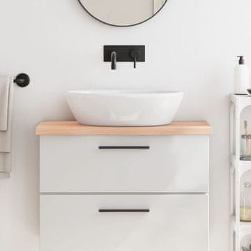 Vidaxl vidaXL Kopalniški pult 80x40x(2-4) cm neobdelan masiven les