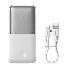 BASEUS Powerbank Bipow Pro 10000mAh, 2xUSB, USB-C, 20W (bela)