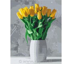 Slikanje po številkah Yellow tulips