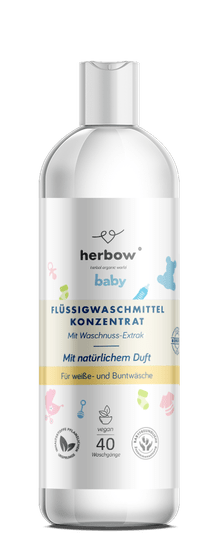 HERBOW Tekoči detergent za pranje belega in barvnega perila, BABY, za 40 pranj