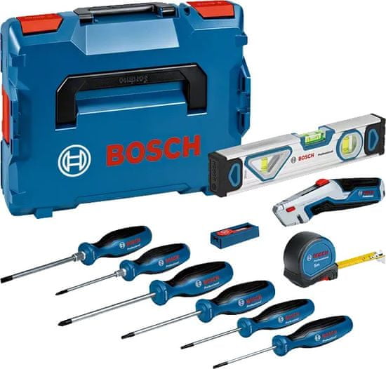 BOSCH Professional 11-delni profesionalni komplet ročnih orodij v kovčku (0615990N2R)