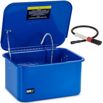 MSW Delavniški čistilnik za avtomobilske dele s krtačo, 20 l, 3,3 l/min