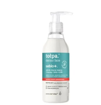 sebio gel za umivanje obraza 2 AHA + LHA kislini 195 ml