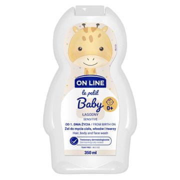 FORTE SWEEDEN Le Petit Baby nežni 3-v-1 gel za umivanje obraza, telesa in las - od 1. dneva življenja 350 ml