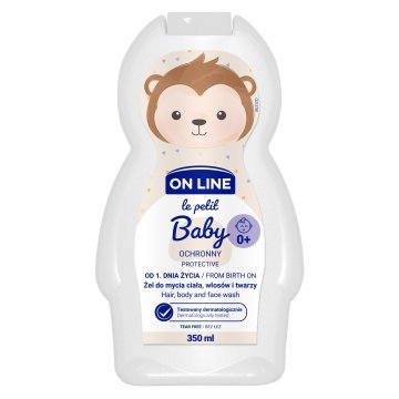 FORTE SWEEDEN Le Petit Baby 3-v-1 zaščitni gel za umivanje obraza, telesa in las od prvega dne življenja 350 ml