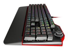 Genesis Gaming mehanska tipkovnica RX85/RGB/Kailh Brown/Wired USB/US layout/Black-Red