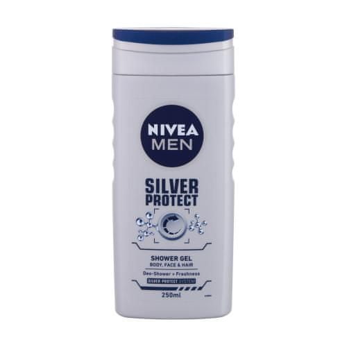 Nivea Men Silver Protect gel za prhanje za telo, obraz in lase za moške