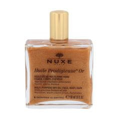 Nuxe Huile Prodigieuse Or 50 ml večnamensko suho olje z bleščicami za obraz, telo in lase za ženske