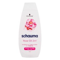 Schwarzkopf Schauma Rose Oil 2in1 400 ml šampon in balzam za večji sijaj in enostavno razčesavanje za ženske