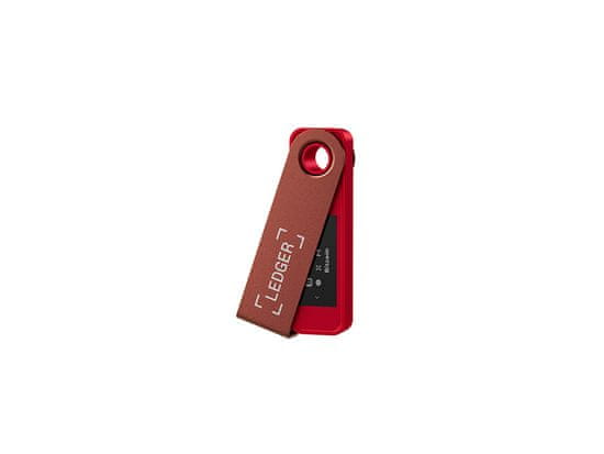 Ledger Nano S Plus, denarnica za Bitcoin in druge kriptovalute, Ruby Red