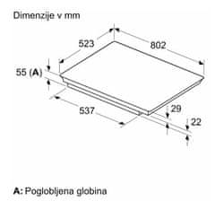 Bosch PVS845HB1E indukcijska kuhalna plošča