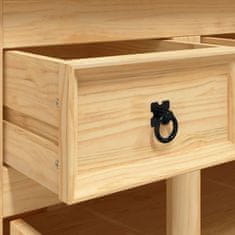 Vidaxl Komoda Corona rjava 112x44x78 cm trdna mehiška borovina