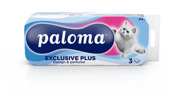 Paloma Exclusive toaletni papir, tisk, 10 kos