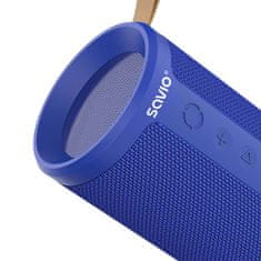 SAVIO Brezžični bluetooth 5.1 zvočnik STEREO 2x 5W moder