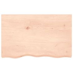 Vidaxl Kopalniški pult 80x50x4 cm neobdelan trden les