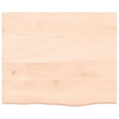 Vidaxl Kopalniški pult 60x50x(2-4) cm neobdelan trden les