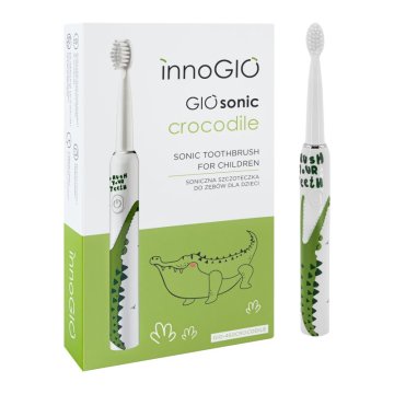 InnoGIO elektronska sonična zobna ščetka GIOSonic Crocodile