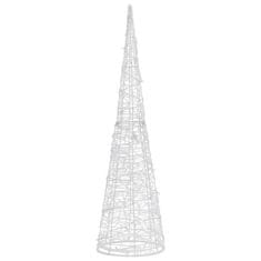 Vidaxl Akrilna okrasna LED piramida modra 120 cm