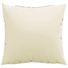 Vidaxl Blazine za kavč 4 kosi krem 40x40 cm blago