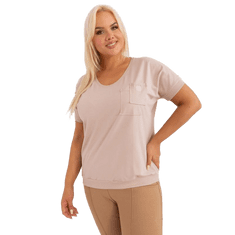 RELEVANCE Bež ženska bluza plus size ženske bluze bež barve RV-BZ-8959.75P_401754 Univerzalni