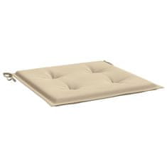 Vidaxl Blazine za vrtne stole 6 kosov bež 50x50x4 cm oxford tkanina
