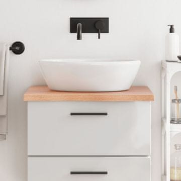 Vidaxl vidaXL Kopalniški pult svetlo rjave barve 60x50x(2-4) cm masiven les