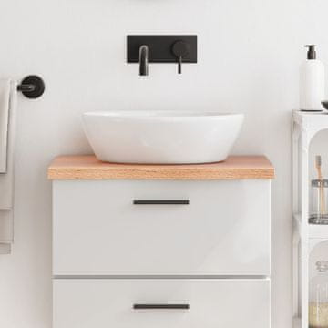 Vidaxl vidaXL Kopalniški pult svetlo rjave barve 60x40x(2-4) cm masiven les