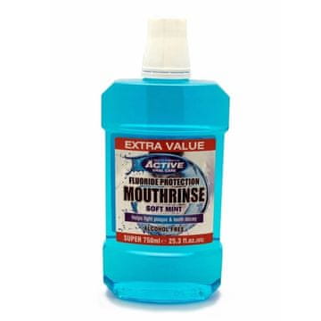 Beauty Formulas Ustna vodica Beauty Formulas Active Oral Care Fluoride Soft Meta - brez alkohola 750 ml