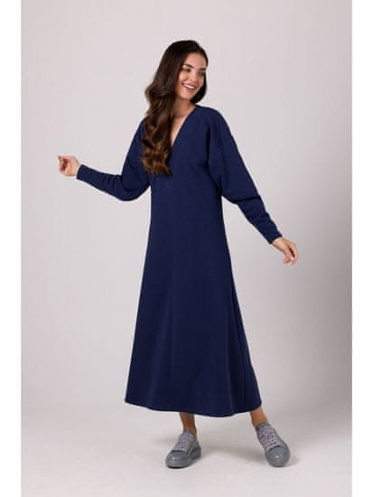 BeWear Ženska maxi obleka Claudas B267 modro nebo