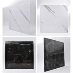 HOME & MARKER® Stenske in Talne Samolepilne Nalepke, Tapete, Imitacija marmorja (30 x 30, 5 kosov) | INSTALAY Črna