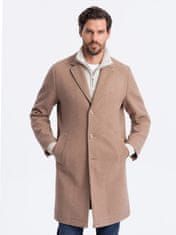 OMBRE Moški plašč crombie Gauddle bež XXL