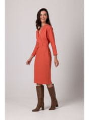 BeWear Ženska obleka za prosti čas Carence B271 opečnato rdeča S