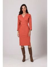 BeWear Ženska obleka za prosti čas Carence B271 opečnato rdeča S