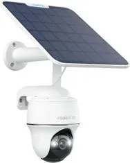 Reolink 4K/8MP 4G kamera Go PT Ultra, solarna vrtljiva na baterije za zunanjo uporabo z reflektorjem, barvnim nočnim vidom, zaznavanje živali/oseb/vozil, brezžična + solarni panel
