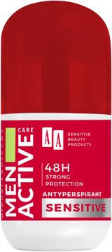 shumee AA Men Active Care dezodorant antiperspirant roll-on za občutljivo kožo 50 ml