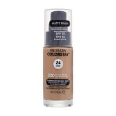 Revlon Colorstay Combination Oily Skin SPF15 puder za mešano do mastno kožo 30 ml Odtenek 320 true beige