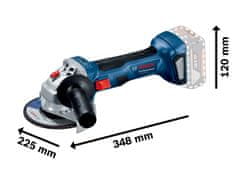 BOSCH Professional GWS 180-LI akumulatorski kotni brusilnik (06019H9021)