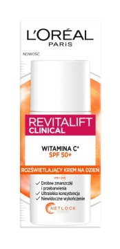 shumee Loreal REVITALIFT CLINICAL posvetljevalna dnevna krema z vitaminom C* SPF50+ 50 ml