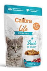 Calibra Cat Life žepek Sterilizirana raca v omaki 85g