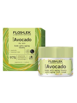 FLOS-LEK FLOSLEK richAvokadova krema proti staranju za dan in noč - za suho kožo 50 ml